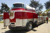 Pictures and story behind one of the 12 GM Futurliner buses that was rescued from a junkyard and restored